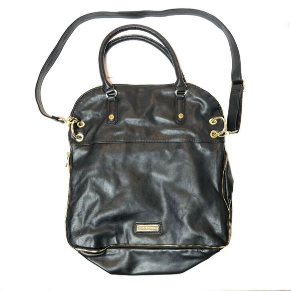 Steve Madden Large Black Shoulder Hand Bag - Picture 1 of 12